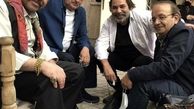 داریوش سلیمی و‌دوستانش در پشت صحنه کار جدیدشون + عکس