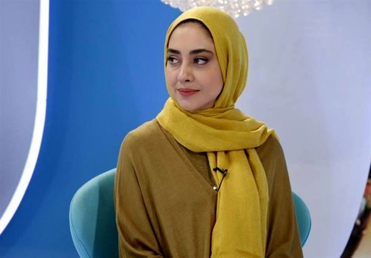 استایل ساده بهاره کیان افشار در یک برنامه تلویزیونی + عکس