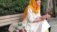 استایل جذاب ندا قاسمی در پارک