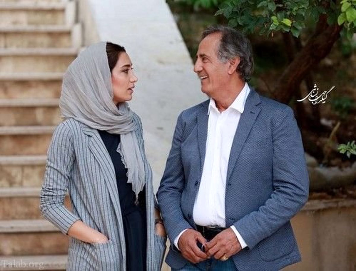 عکس فیس تو فیس مجید مظفری و خانم بازیگر