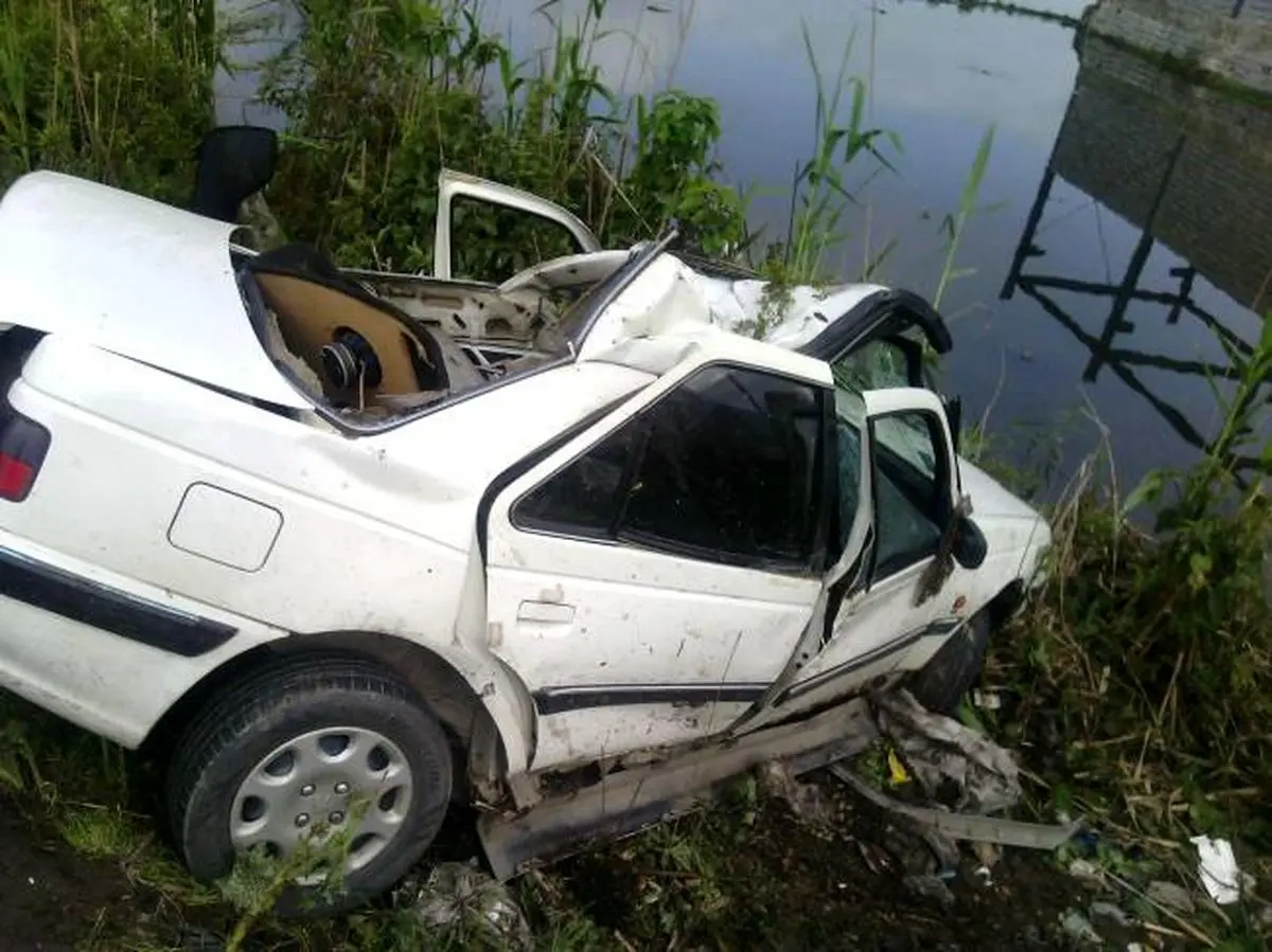 2 کشته و یک زخمی بر اثر انحراف پژو پارس در آمل