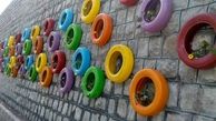 استفاده خلاقانه از پسماندهای غیرقابل بازیافت/لاستیک‌ها گلدان شدند