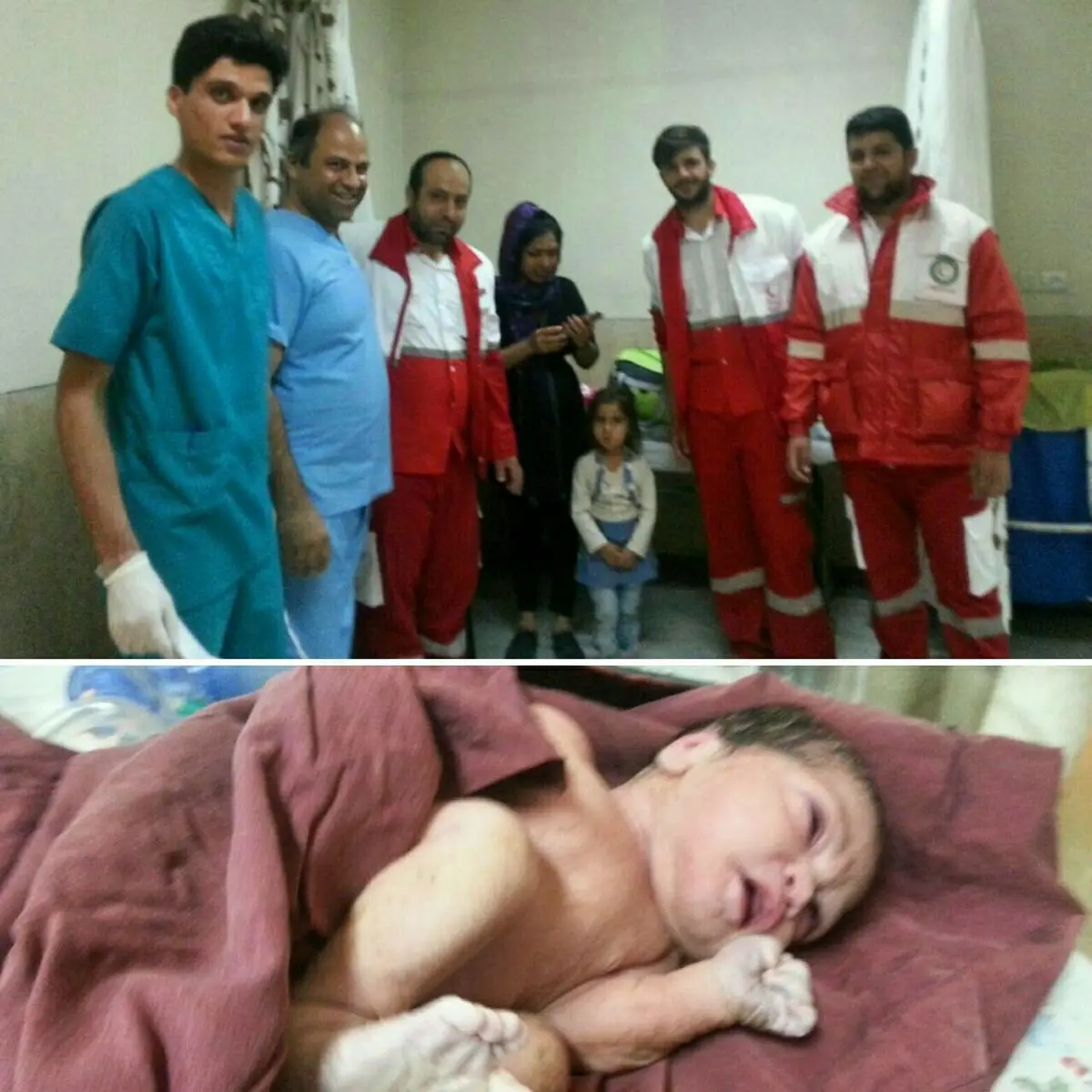 تولد نوزاد عجول در آمبولانس سرخ پوشان