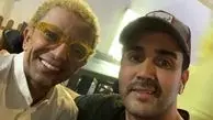 پوریا پورسرخ در کنار بازیگر سریال نوروزی دوپینگ + عکس
