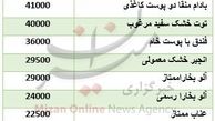 قیمت انواع آجیل و خشکبار در بازار