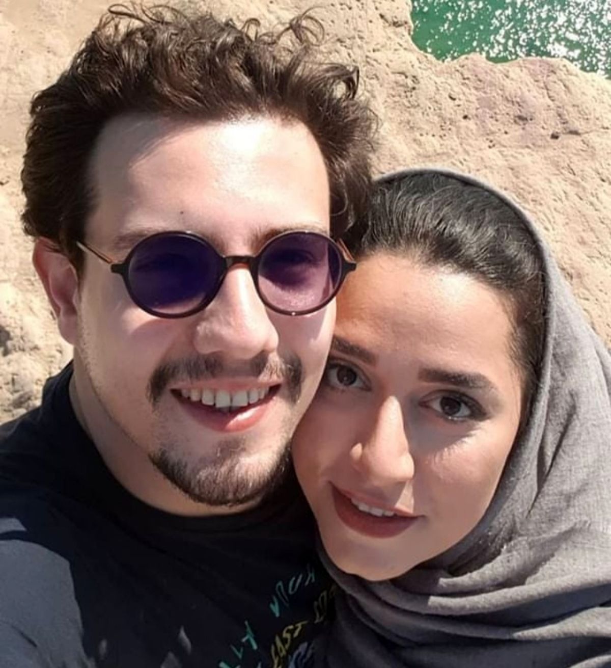 مازیار فوق لیسانسه ها در کنار همسرش+عکس 