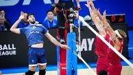 پیروزی تیم ملی والیبال ایران مقابل آمریکا