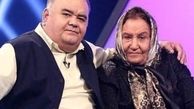 اکبر عبدی و مادرش + عکس