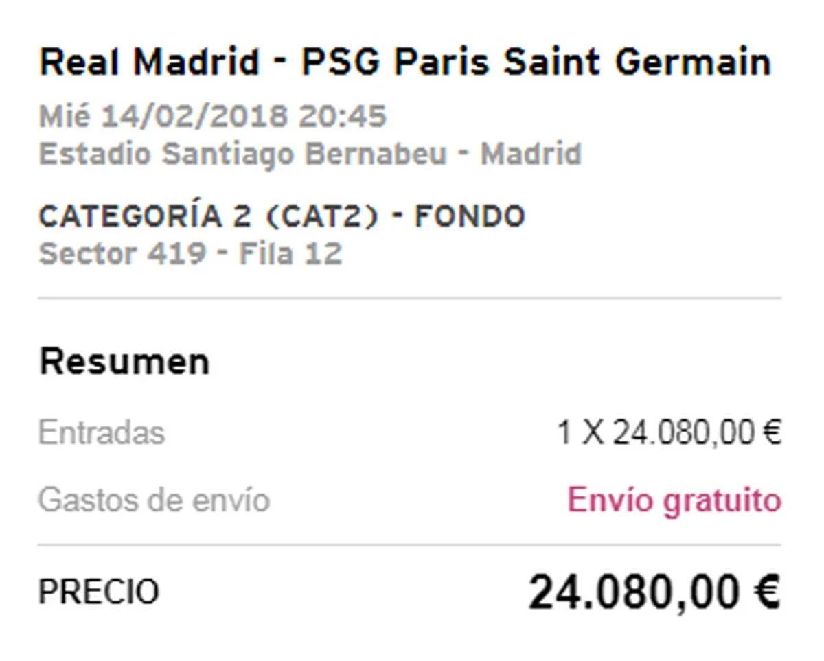 قیمت غیرقابل باور بلیت دیدار رئال – PSG (عکس)