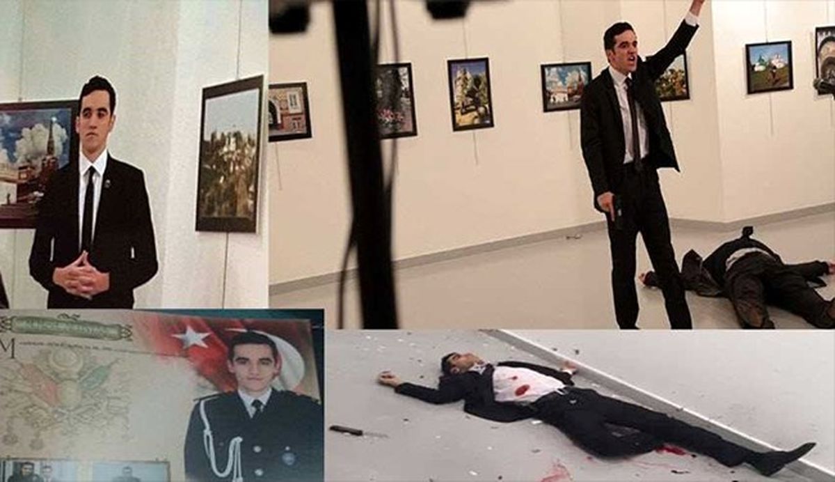عکس قاتل سفیر روسیه با اردوغان لو رفت