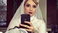 تیپ جذاب شبنم قلی خانی در لباس عروس