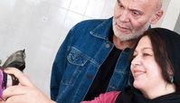 سلفی گیتی قاسمی با جمشید هاشم پور + عکس