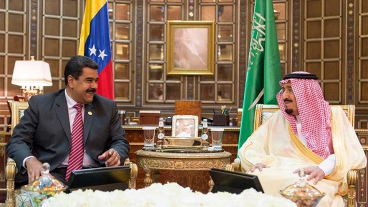 دیدار ملک سلمان با رئیس جمهور ونزوئلا در ریاض