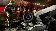 تصادف مرگبار پژو ۲۰۶ در بزرگراه حکیم + تعداد فوتی ها