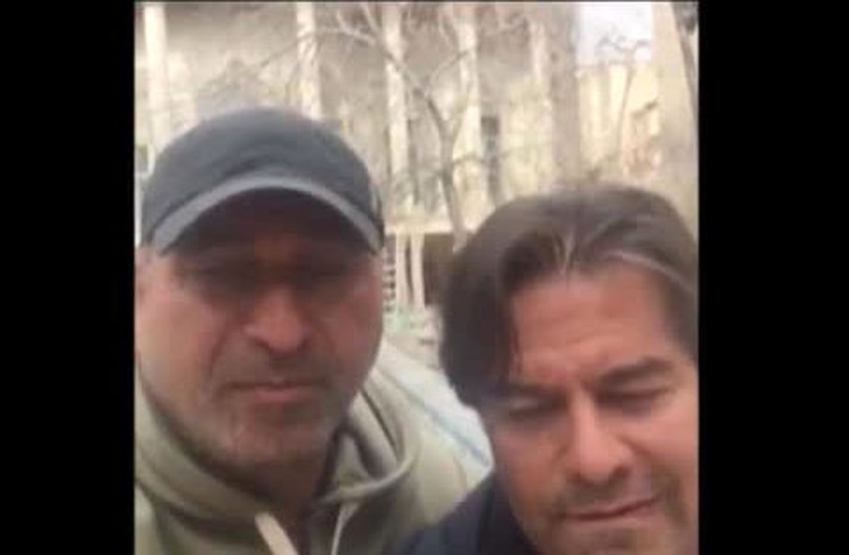 سلفی پیمان قاسم خانی و حمید فرخ نژاد/ عکس