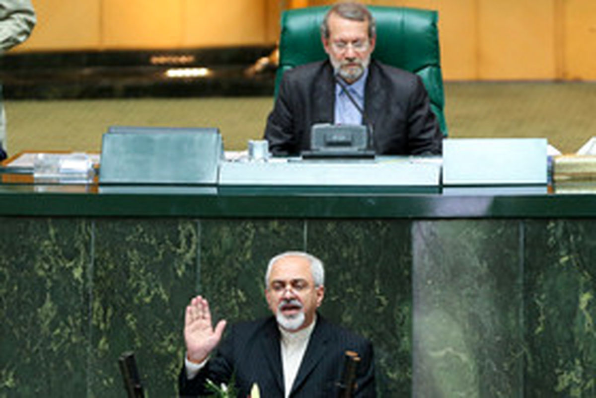 دیدار خصوصی" ظریف" با" لاریجانی"