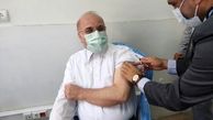 چهره قالیباف موقع تزریق واکسن کرونا ایرانی + تصویر