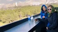 طبیعت گردی شبنم قلی خانی به همراه دوستش + عکس