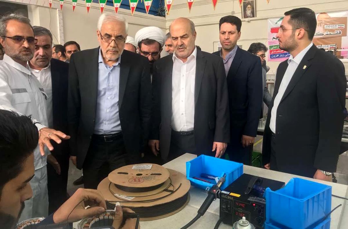 افتتاح خط تولید موتور پیشرفته الکتریکی مغناطیس در سازمان صنایع دریایی وزارت دفاع