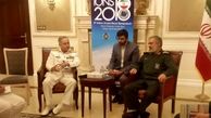 دریادار فدوی با فرمانده نیروی دریایی پاکستان دیدار و گفت‌وگو کرد