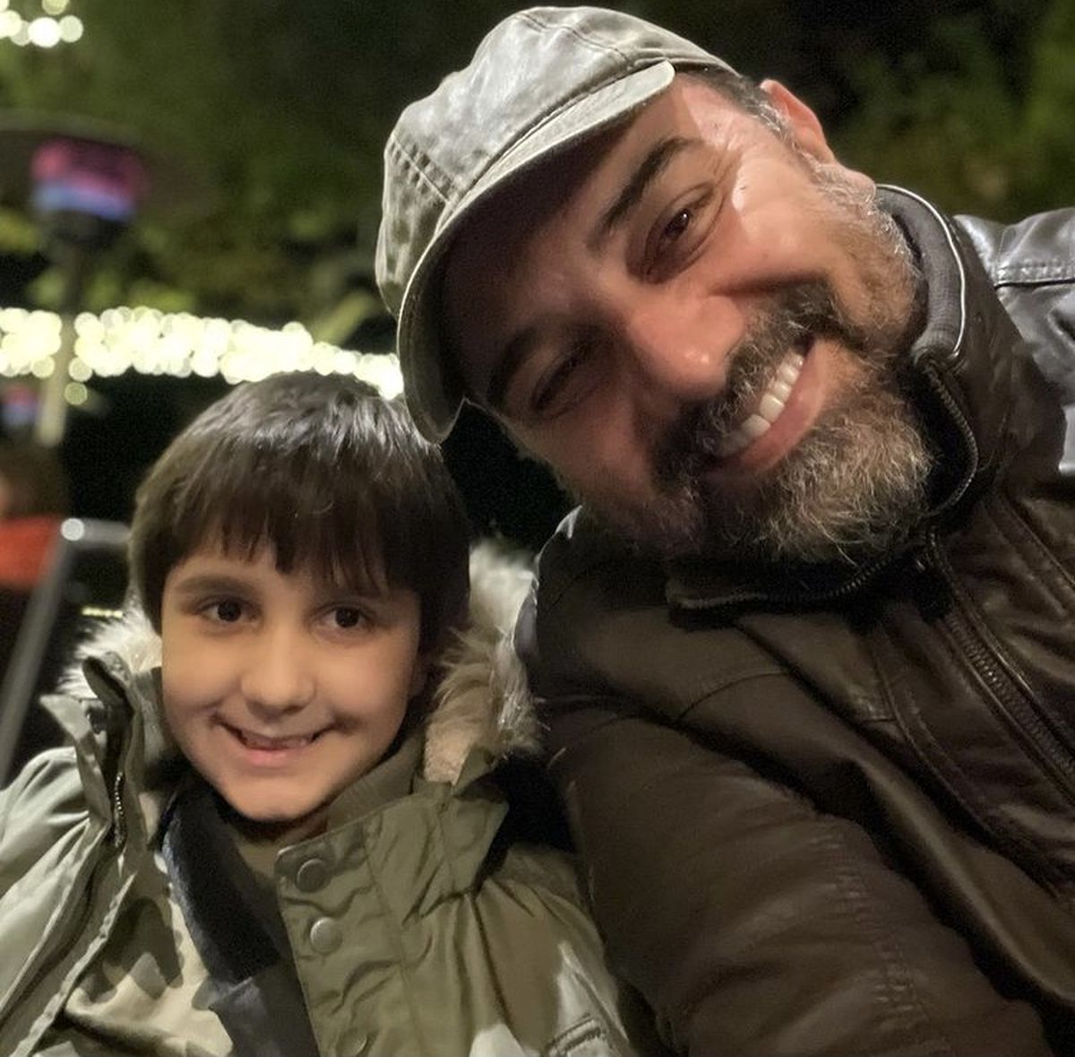سلفی پدر و پسری برزو ارجمند + عکس