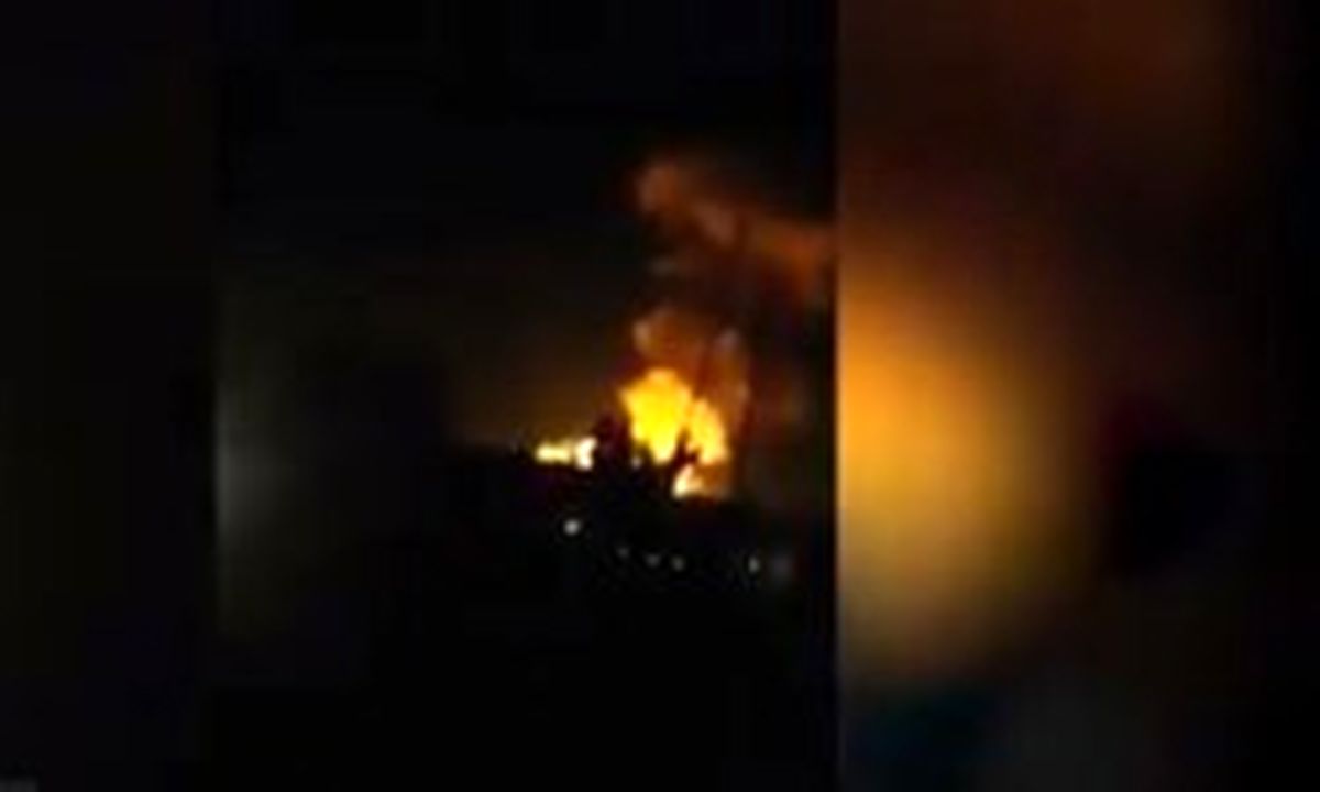 آتش سوزی در یک قهوه خانه در اهواز