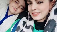 سلفی جدید و زیبای سپیده خداوردی به همراه پسرش