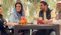 صبحانه خوردن سینا مهراد در کنار خانواده + عکس