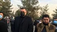 علی دایی در مراسم خاکسپاری علی انصاریان + عکس