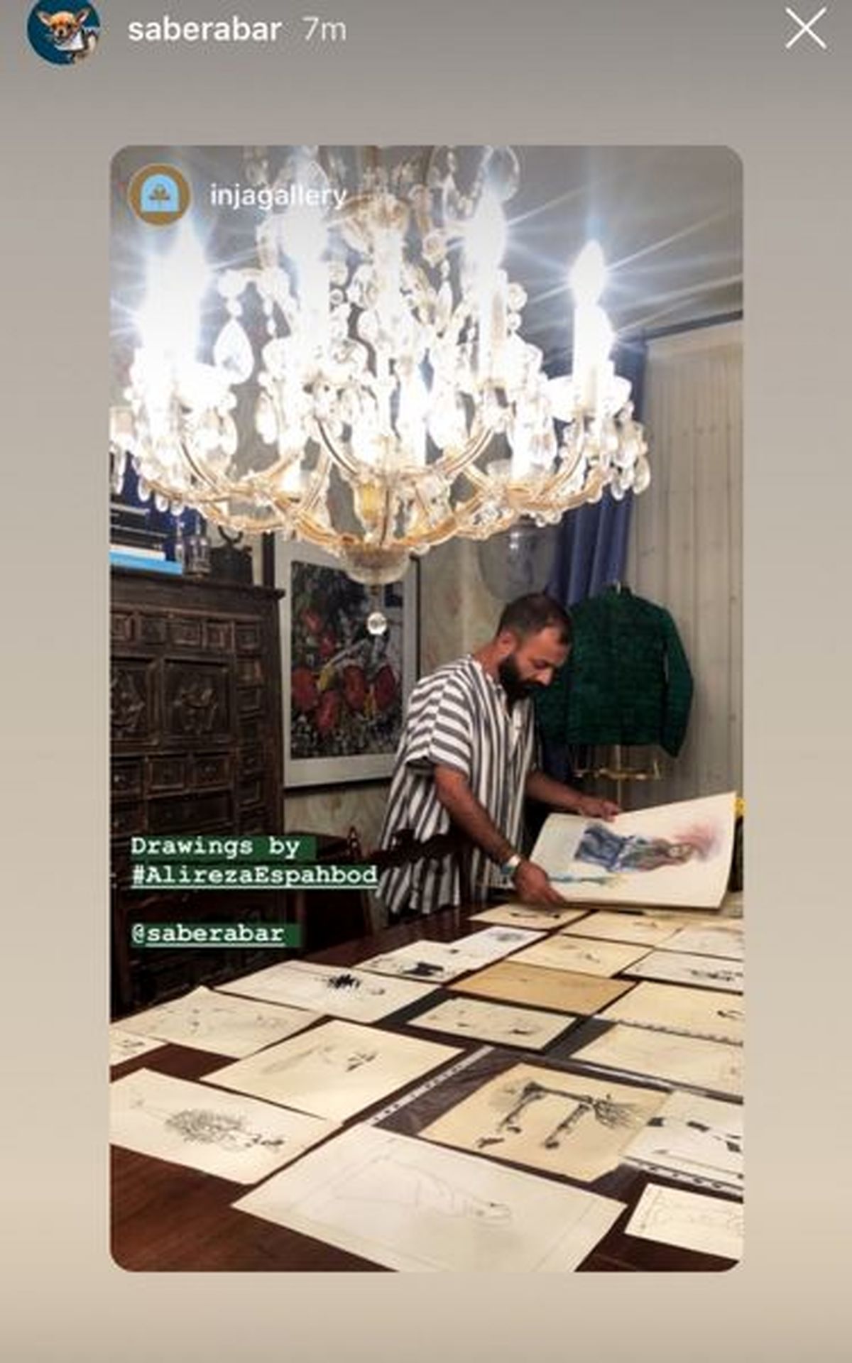 گالری نقاشی صابر ابر + عکس