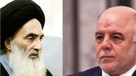 دیدار العبادی با آیت‎الله سیستانی در نجف اشرف