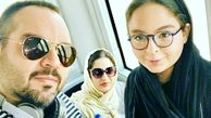 سلفی شهرام قائدی به همراه همسر و دخترش + عکس