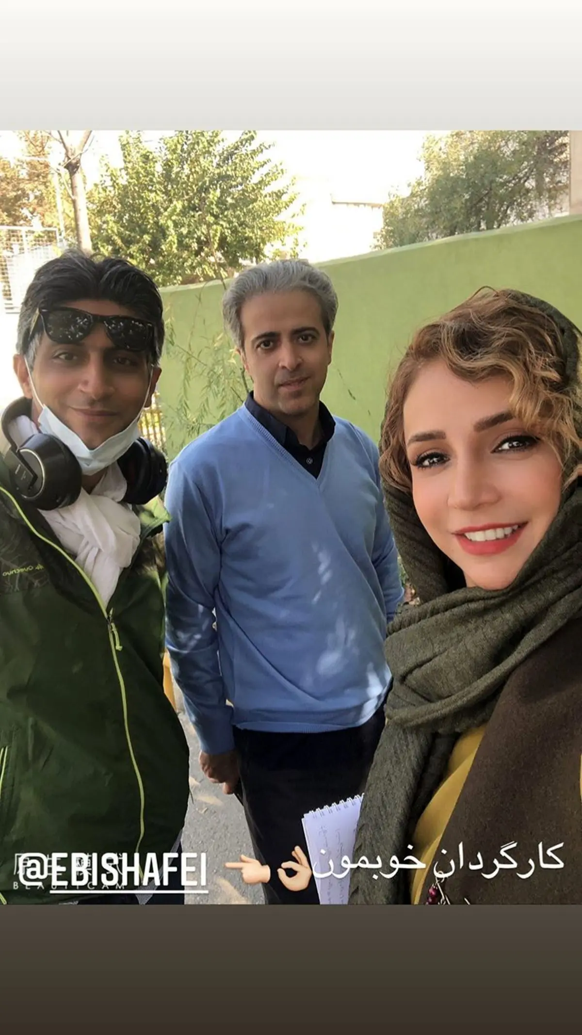 شبنم قلی خانی در کنار کارگردان کار جدیدش‌ + عکس