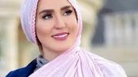 پوشش متفاوت خانم بازیگر لب دریا/ عکس