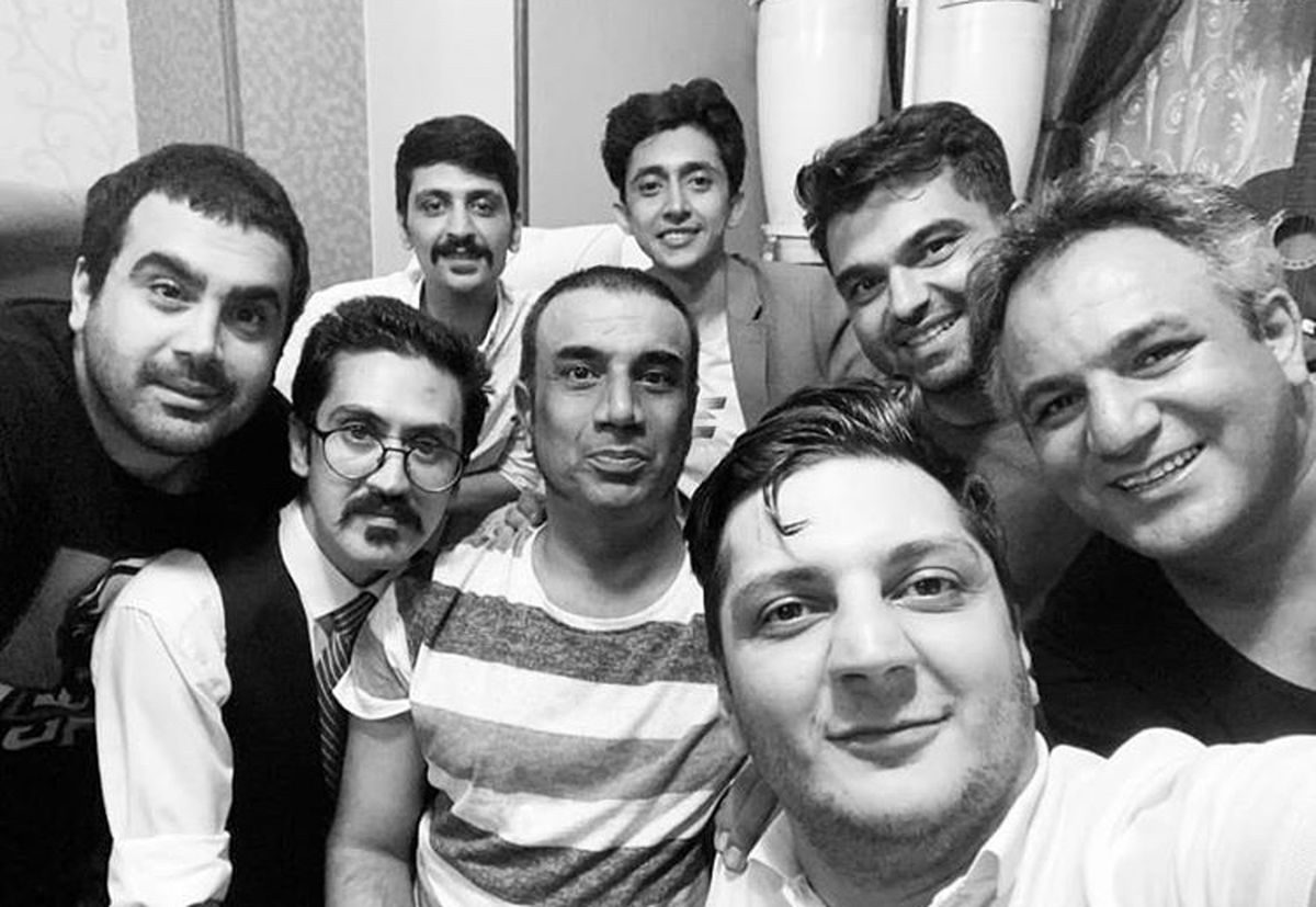 دورهمی نصرالله رادش با دوستانش + عکس