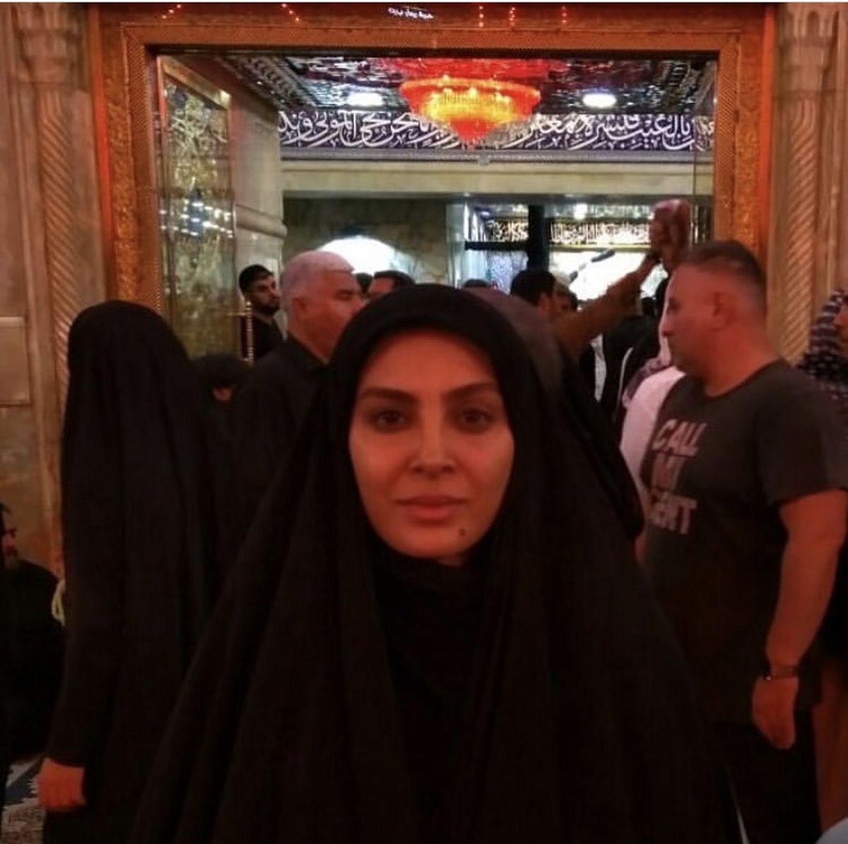 حدیثه تهرانی در کربلا + عکس