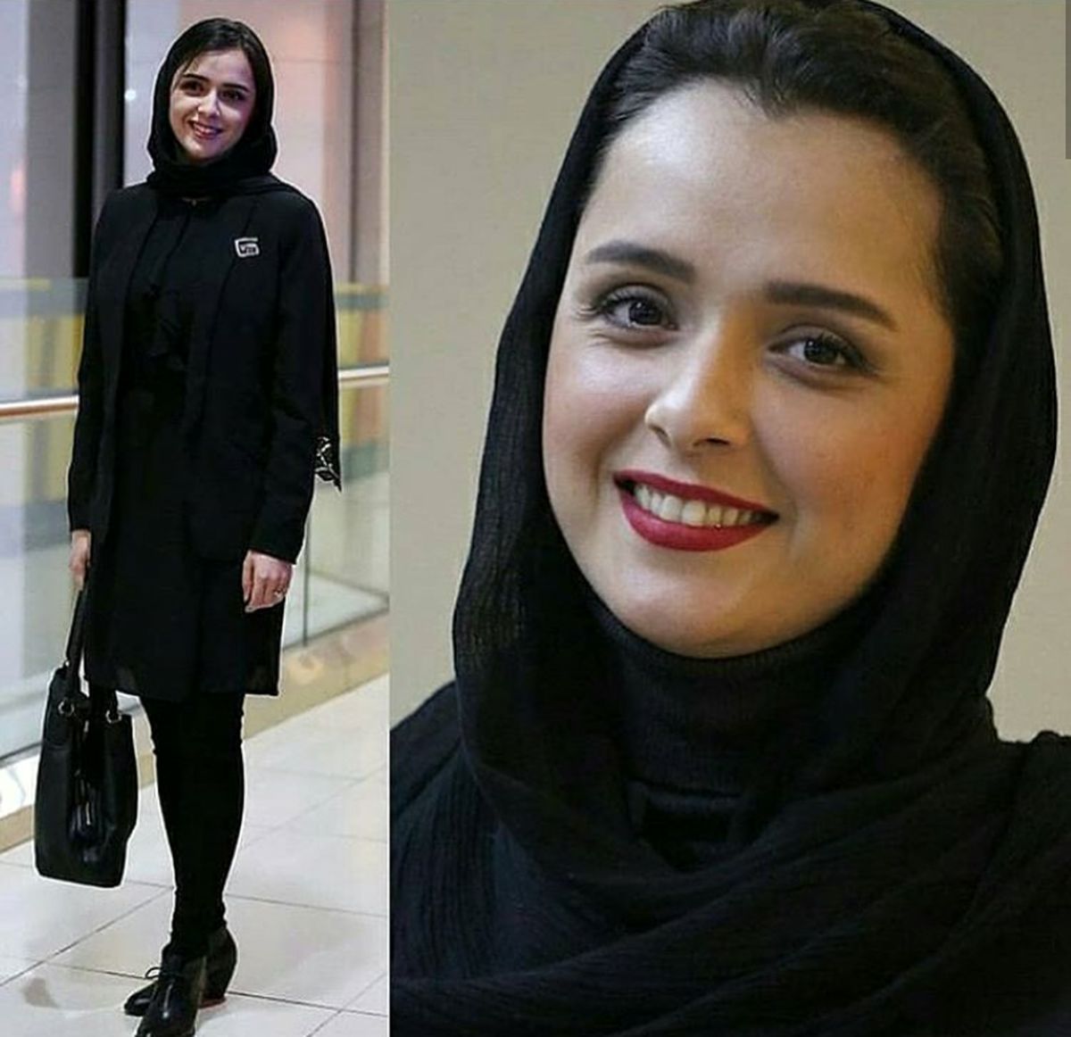 تیپ مشکی ترانه علیدوستی+عکس