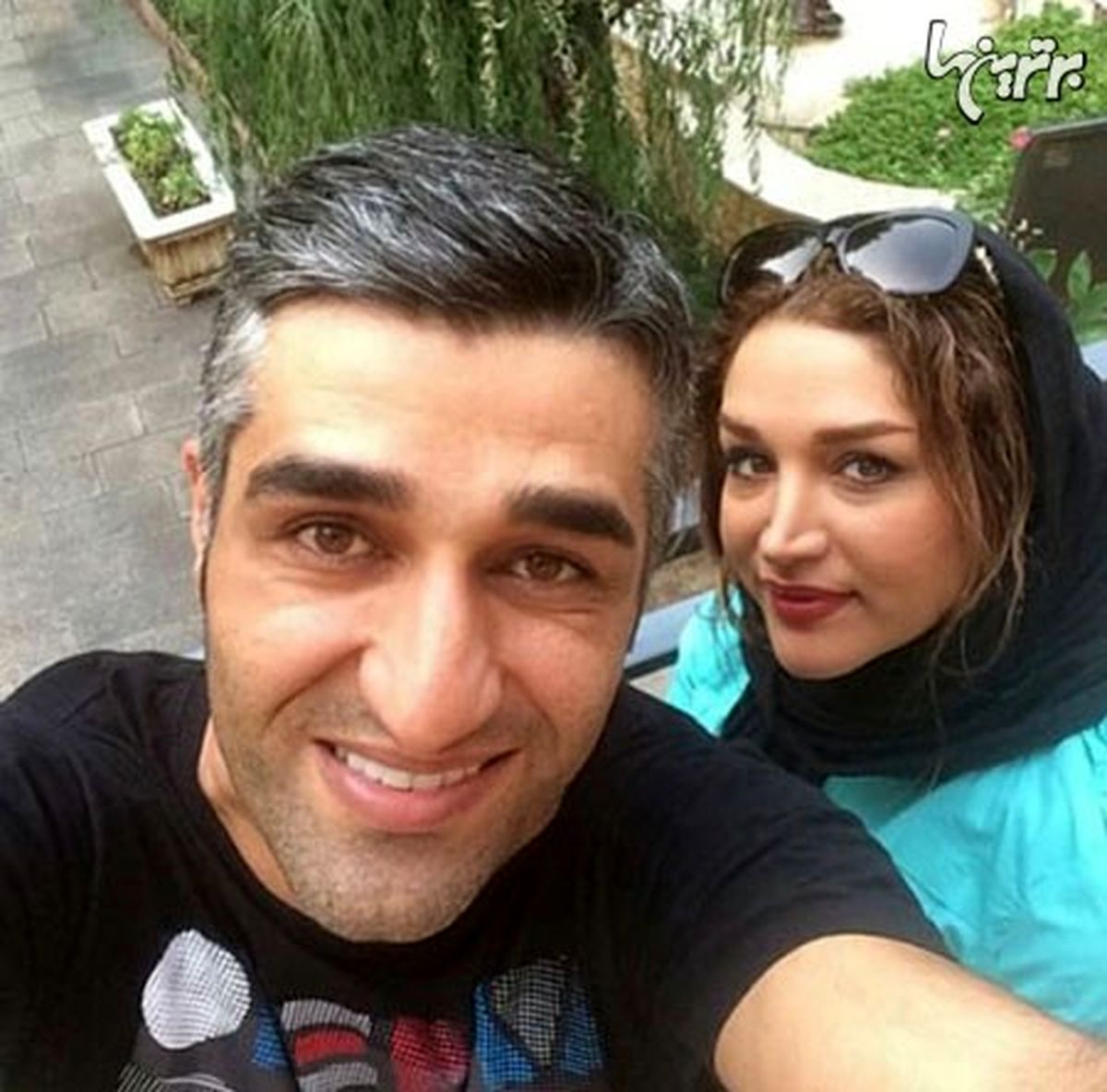 پژمان جمشیدی در کنار خواهرش+عکس