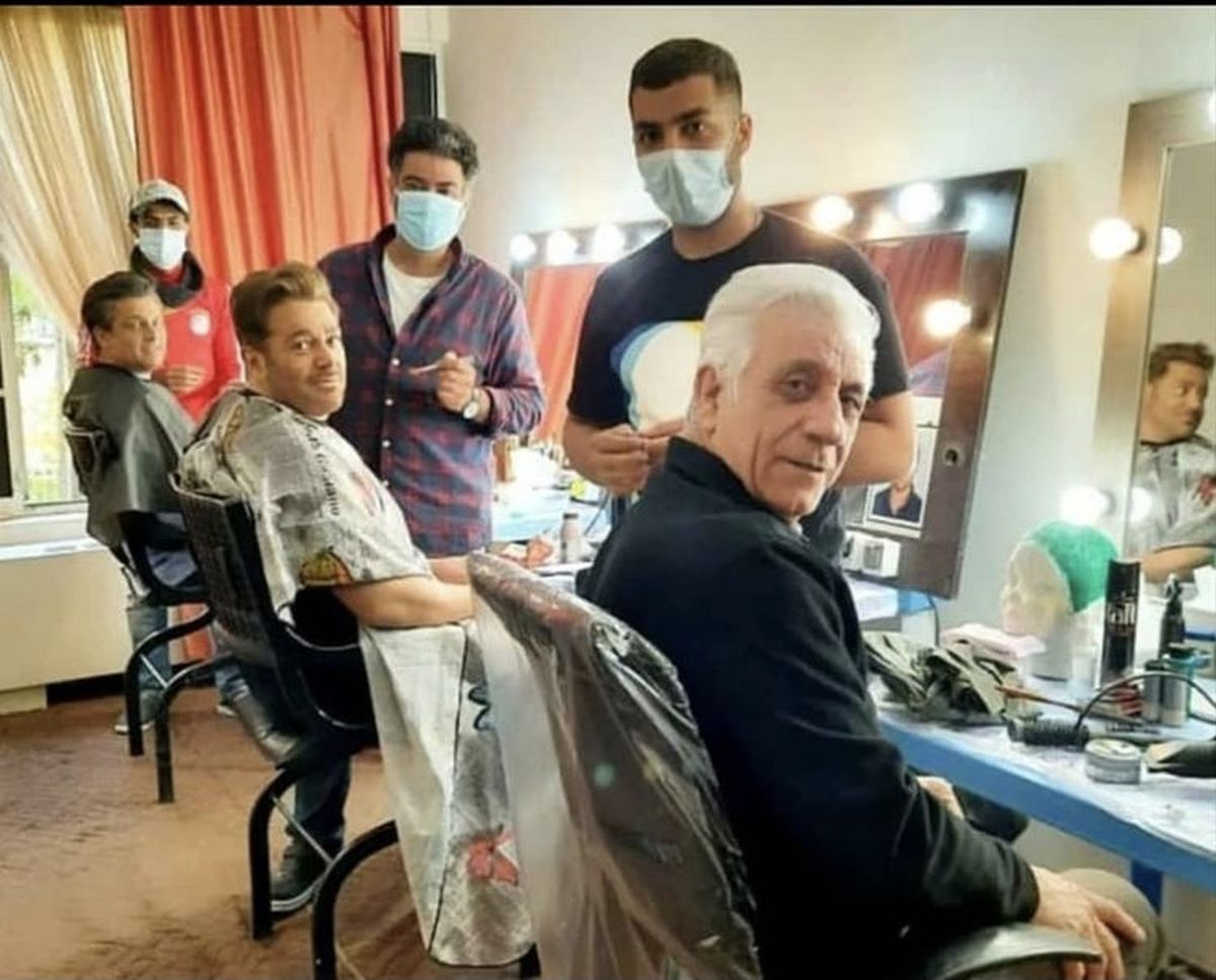 بازیگران عاشفانه‌۲ در اتاق گریم + عکس