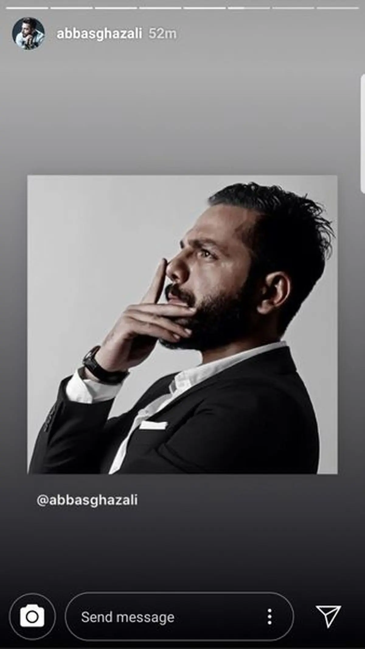 عکس از نحوه تفکر عجیب عباس غزالی