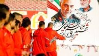 گرامیداشت شهید سلیمانی پیش از بازی پرسپولیس و ذوب آهن+ عکس