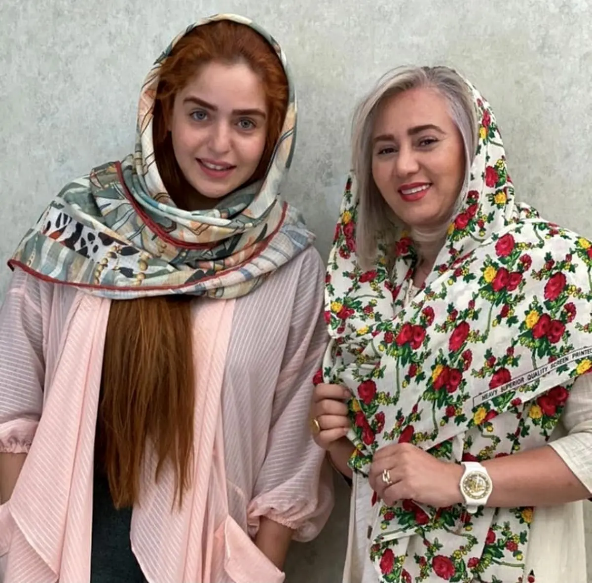 تبسم هاشمی با شال گل من گلی + عکس