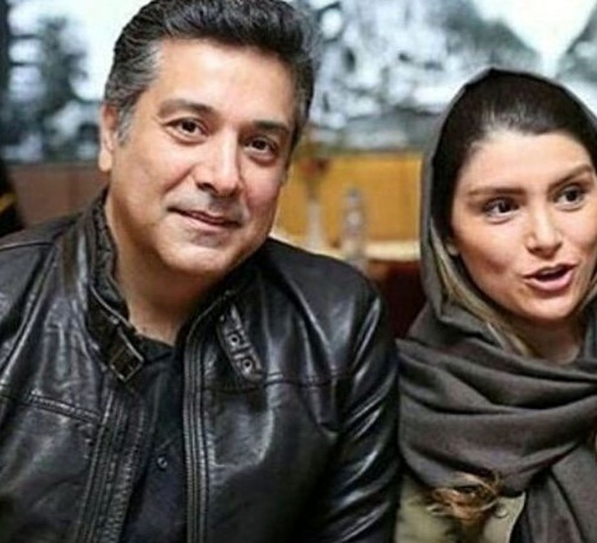عکس حمیدرضا پگاه و همسرش