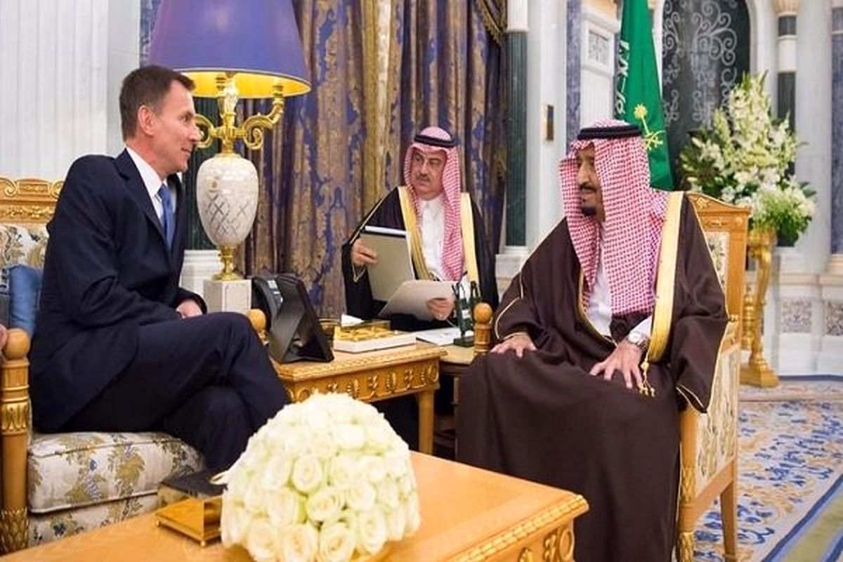 وزیر خارجه انگلیس با ملک‌سلمان دیدار کرد