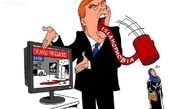 چماق اسلام هراسی در دست ترامپ!/کاریکاتور