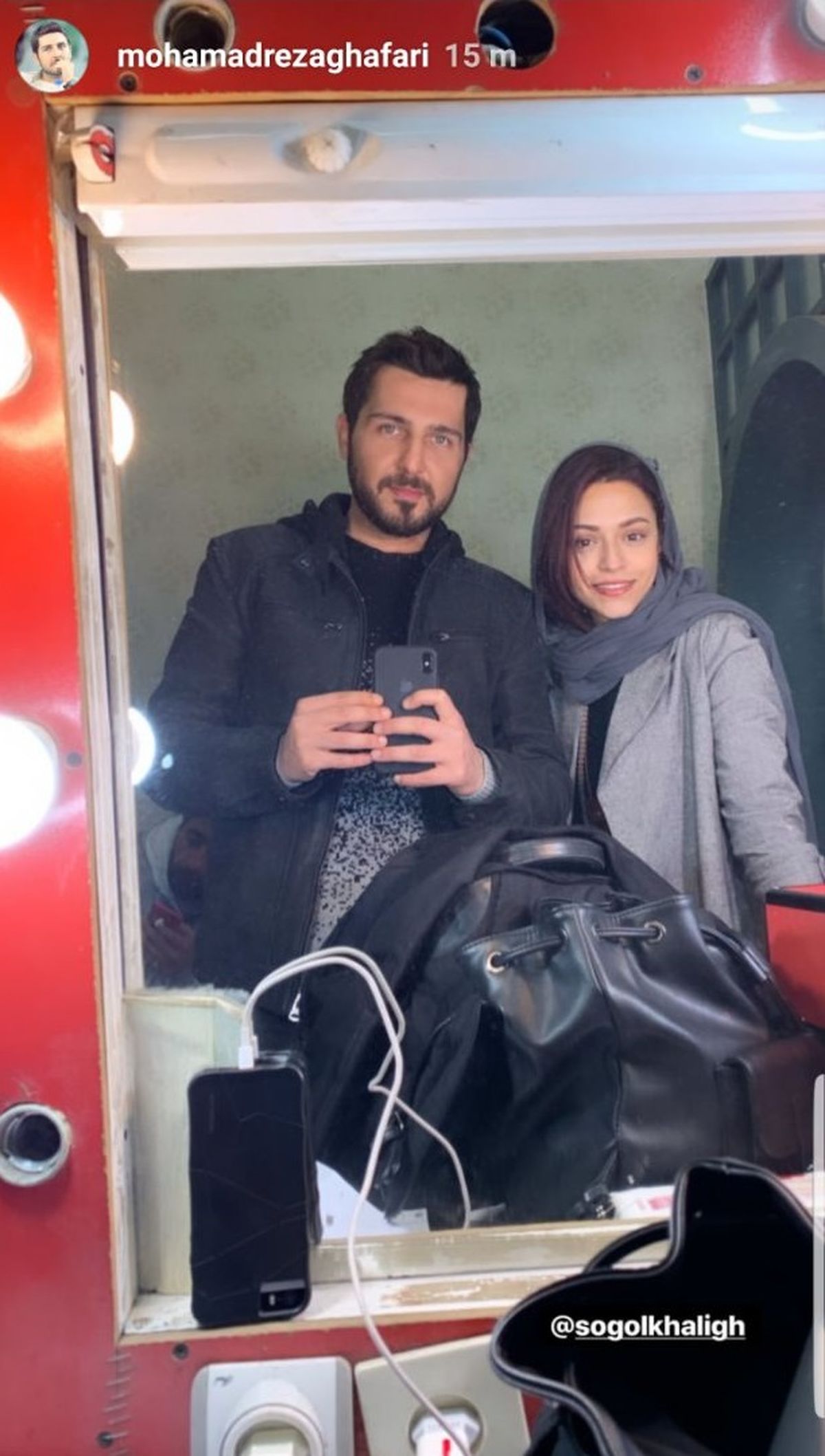 دو دلداده سریال دلدار در کنار هم
