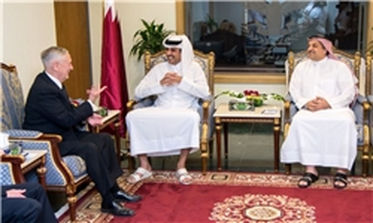 وزیر دفاع آمریکا با امیر قطر دیدار کرد