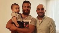 پسر کوچولو در آغوش امیر جدیدی + عکس