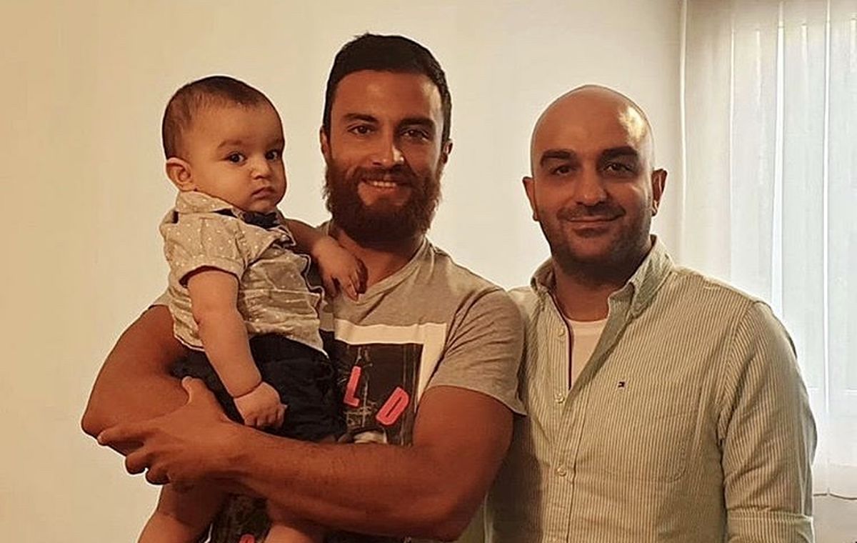 پسر کوچولو در آغوش امیر جدیدی + عکس