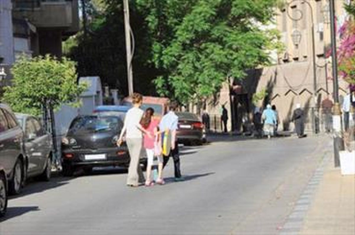 تصویر الشرق الاوسط از برقراری امنیت در دمشق